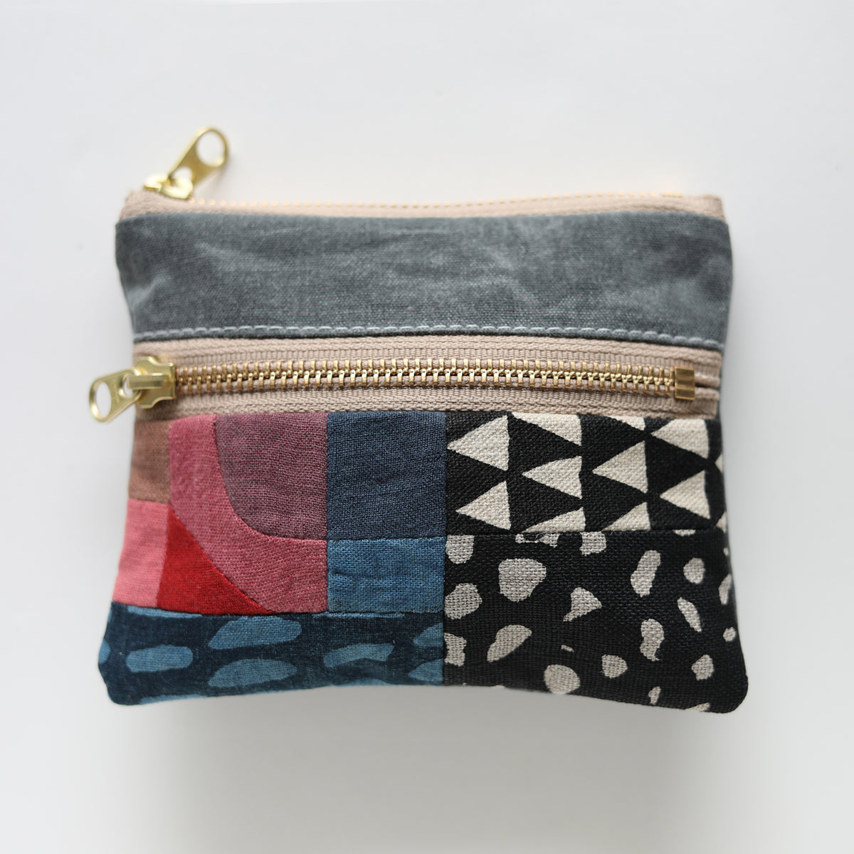 DOUBLE zip pouch no.1174