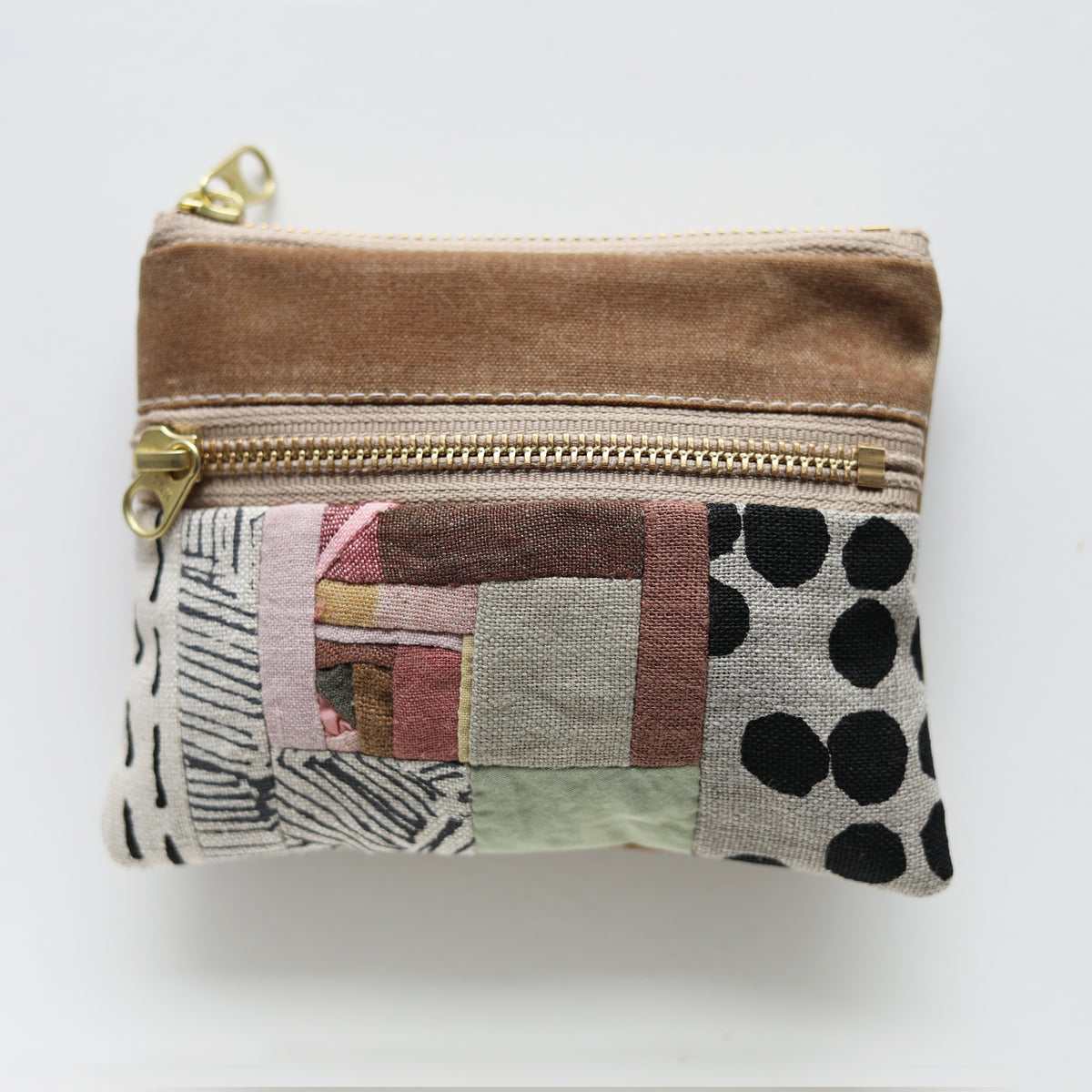 DOUBLE zip pouch no.1175