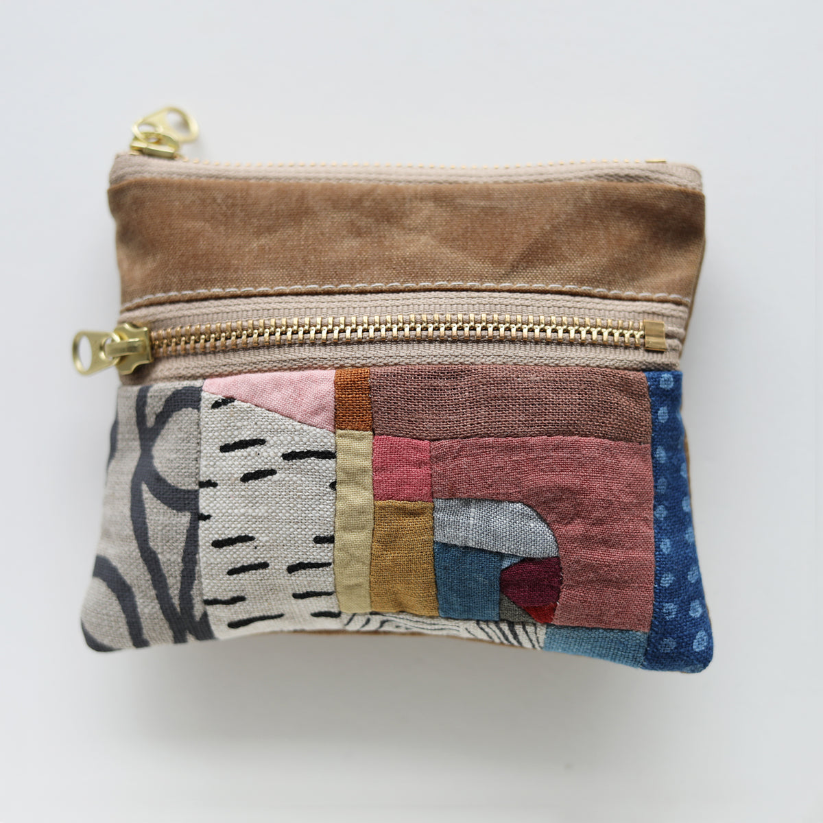 DOUBLE zip pouch no.1177