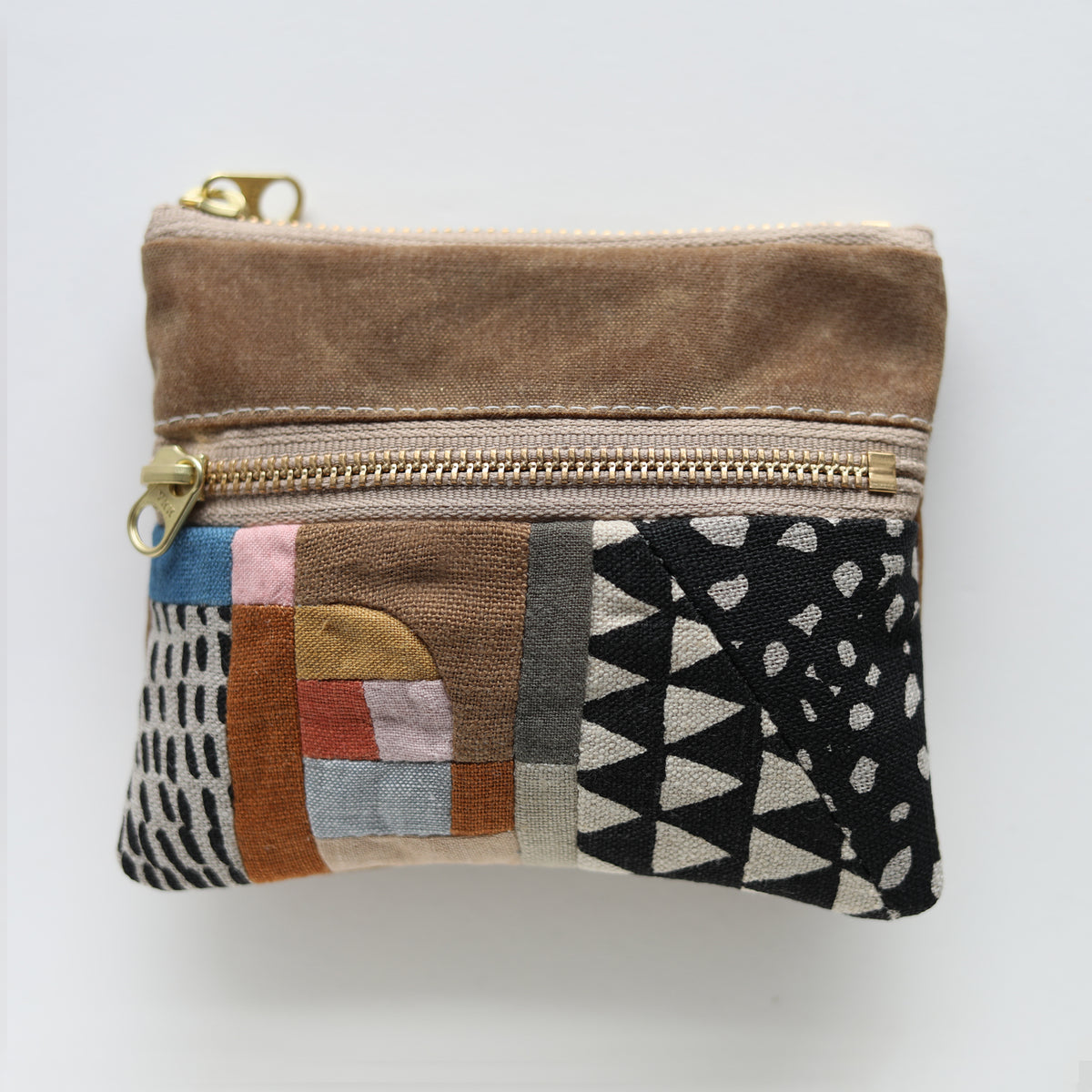 DOUBLE zip pouch no.1179