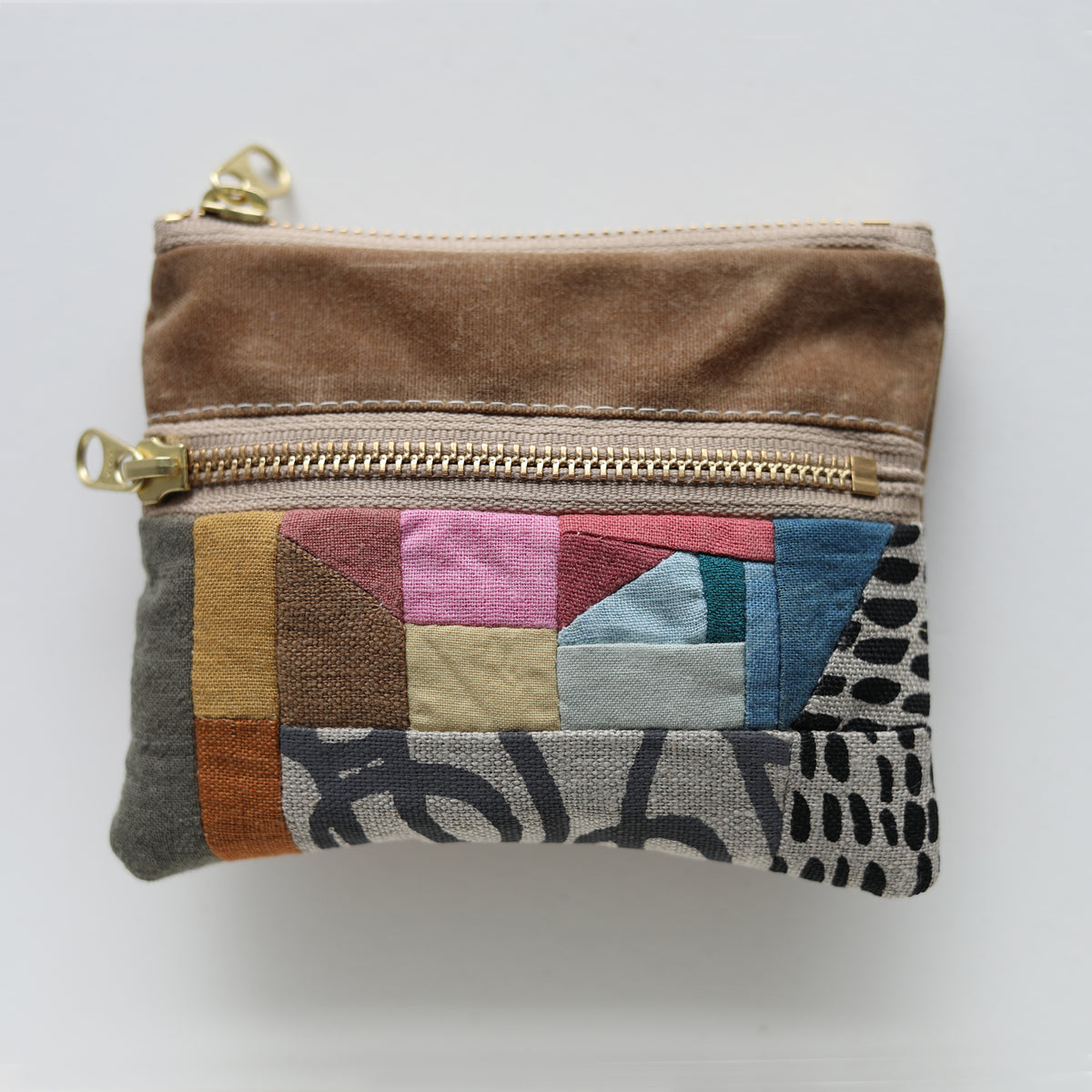 DOUBLE zip pouch no.1181