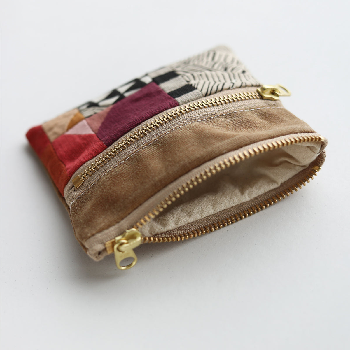 DOUBLE zip pouch no.1158