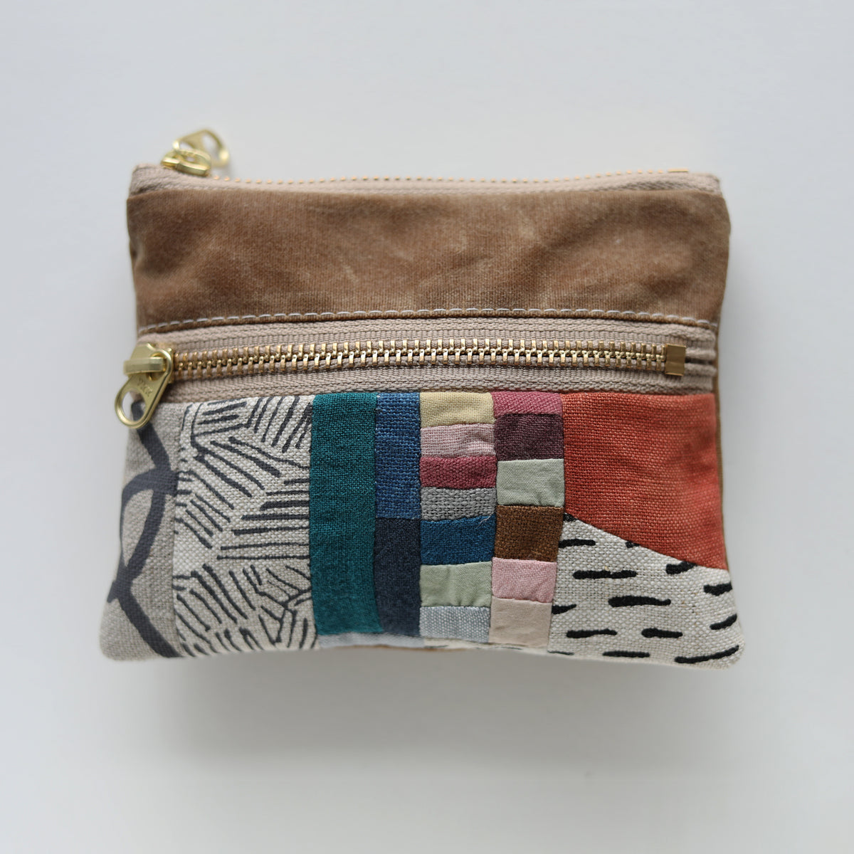 DOUBLE zip pouch no.1132