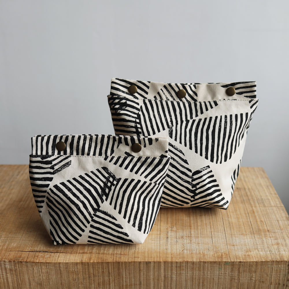 SNAP PROJECT BAG - stripes