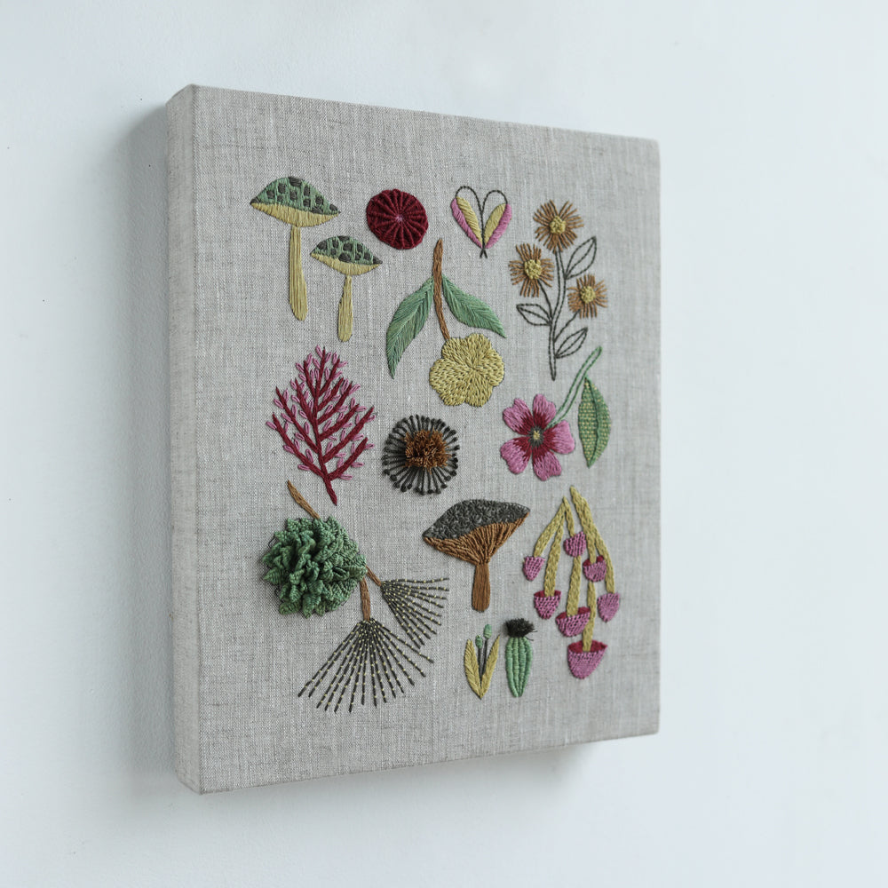 WALL ART - botanical embroidery