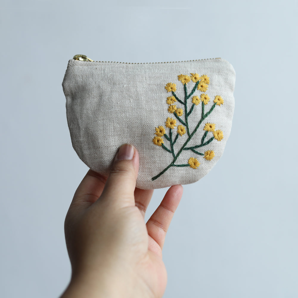 EMBROIDERED POCKET POUCH