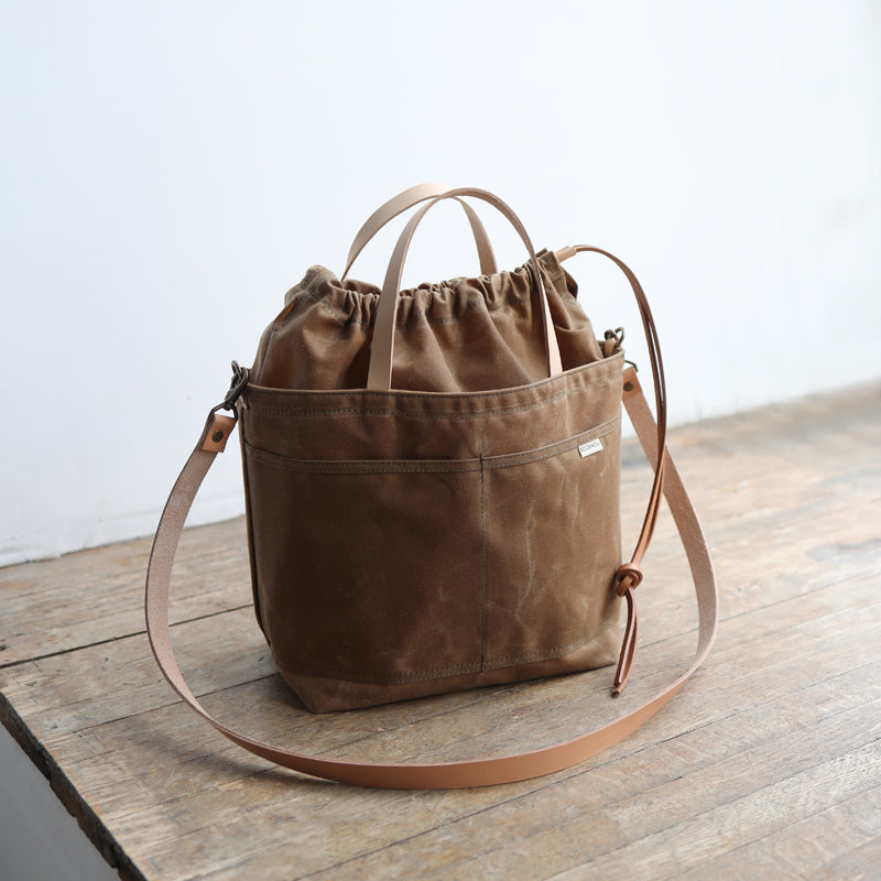 PROJECT TOTE - rust waxed canvas