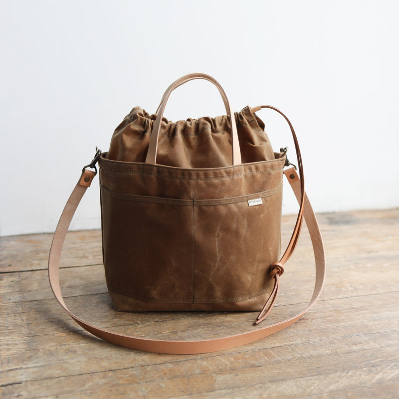 PROJECT TOTE - rust waxed canvas