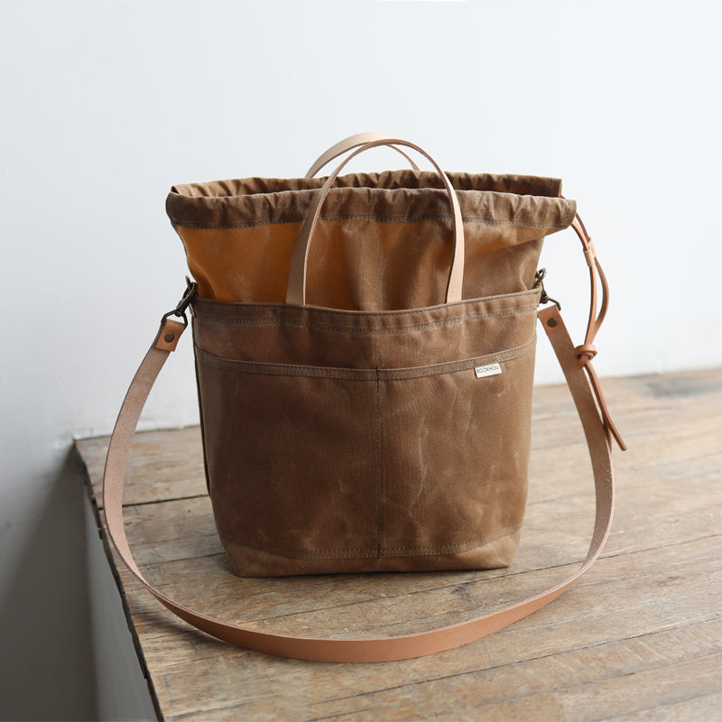 PROJECT TOTE - rust waxed canvas