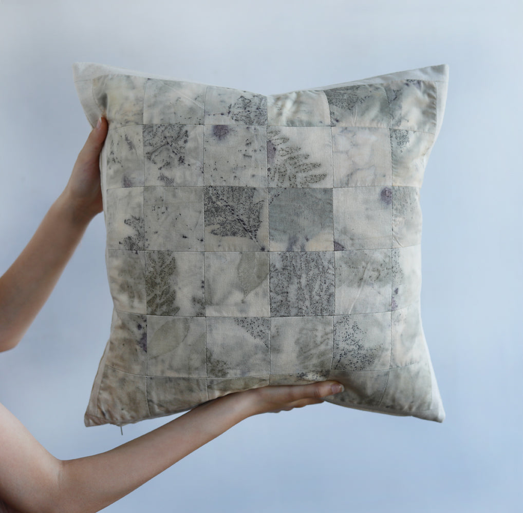 PILLOW - eco printed